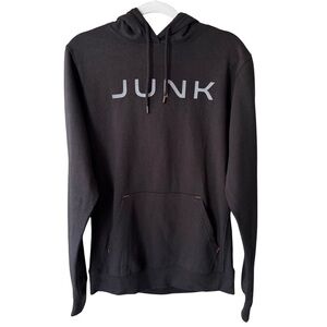 New Junk Black Sweatshirt Hoodie Minimalist Design Men’s Unisex XS Streetwear